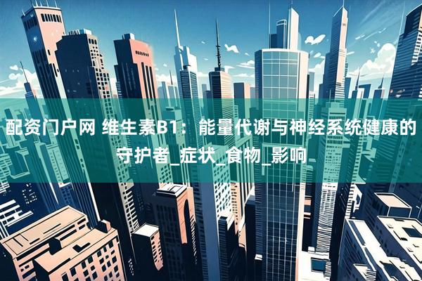 配资门户网 维生素B1：能量代谢与神经系统健康的守护者_症状_食物_影响